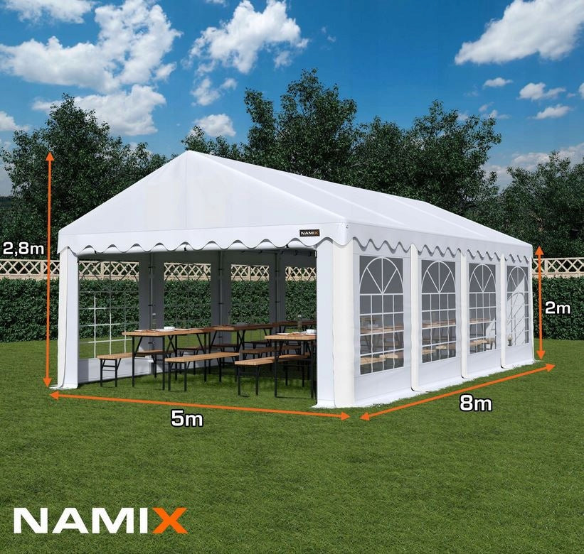 BASIC Tent 5x8 Garden Party VARIOUS COLORS + SIDE WALLS FREEBIE Manufacturer code namiot_basic_5x8
