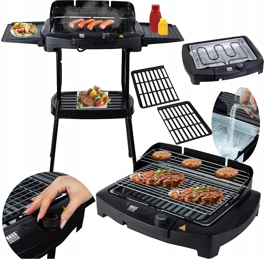 BASS ELECTRIC GARDEN GRILL STANDING 2800W 2in1