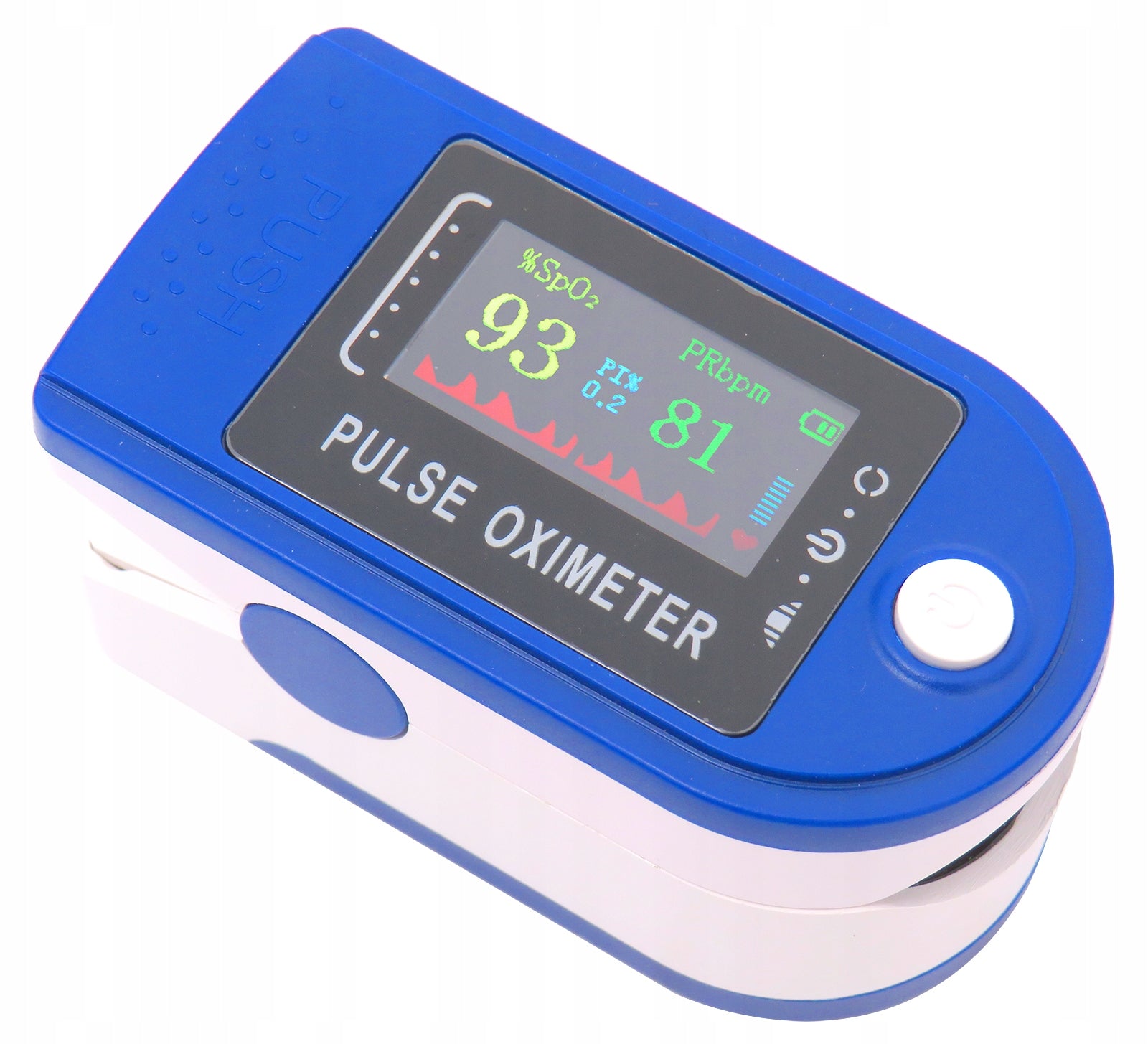 BASS PL MEDICAL PULSE OXIMETER HEART RATE MONITOR Color white