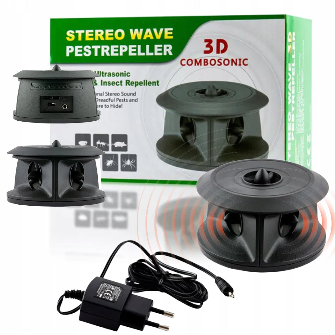 BAT repellent Combosonic 3D for attic, attic ultrasound 850m2 EAN (GTIN) 5903819640564
