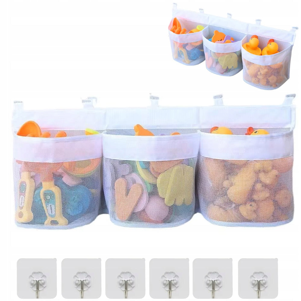 BATH TOY ORGANIZER MESH BATHROOM LARGE CONTAINER XXL