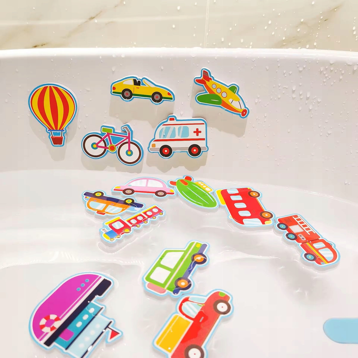 BATH TOY WATER BATHTUBS FOR KIDS set OF 15 FOAMS MESH FOR TOYS Packaging status original