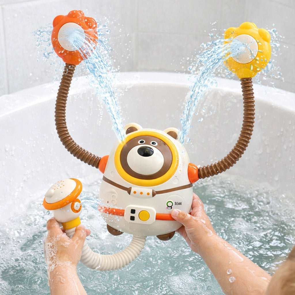 BATH TOY WITH SUCTION CUP FOR BATHTUB WATER BEAR WITH SHOWER FUNCTION Brand ProNice