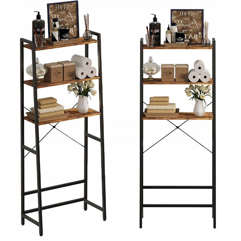 BATHROOM CABINET OVER TOILET WASHING MACHINE BOOKCASE SHELF RUSTIC BRONZE LOFT RETRO