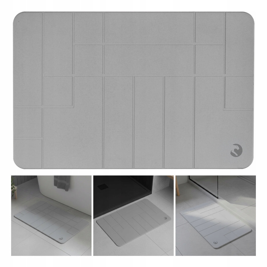BATHROOM DIATOMITE MAT NON-SLIP QUICK-DRYING ABSORBENT RUG