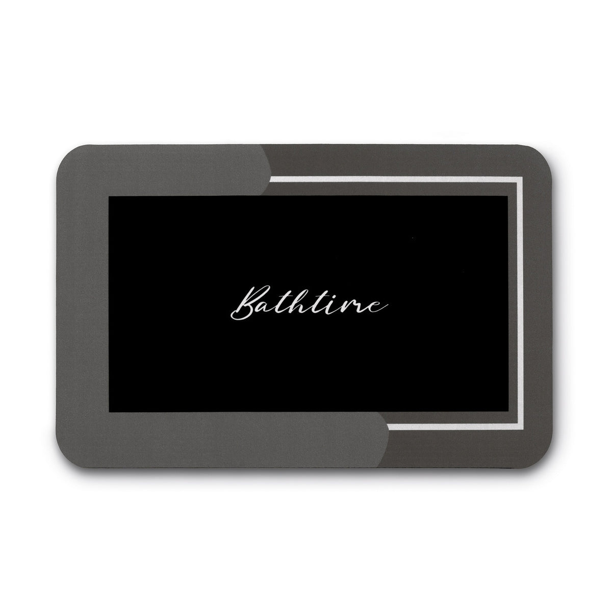 BATHROOM DUWANIK ABSORBENT MAT LARGE RUBBER Sidewalk BOTTOM Bathtime 60x40 Color black