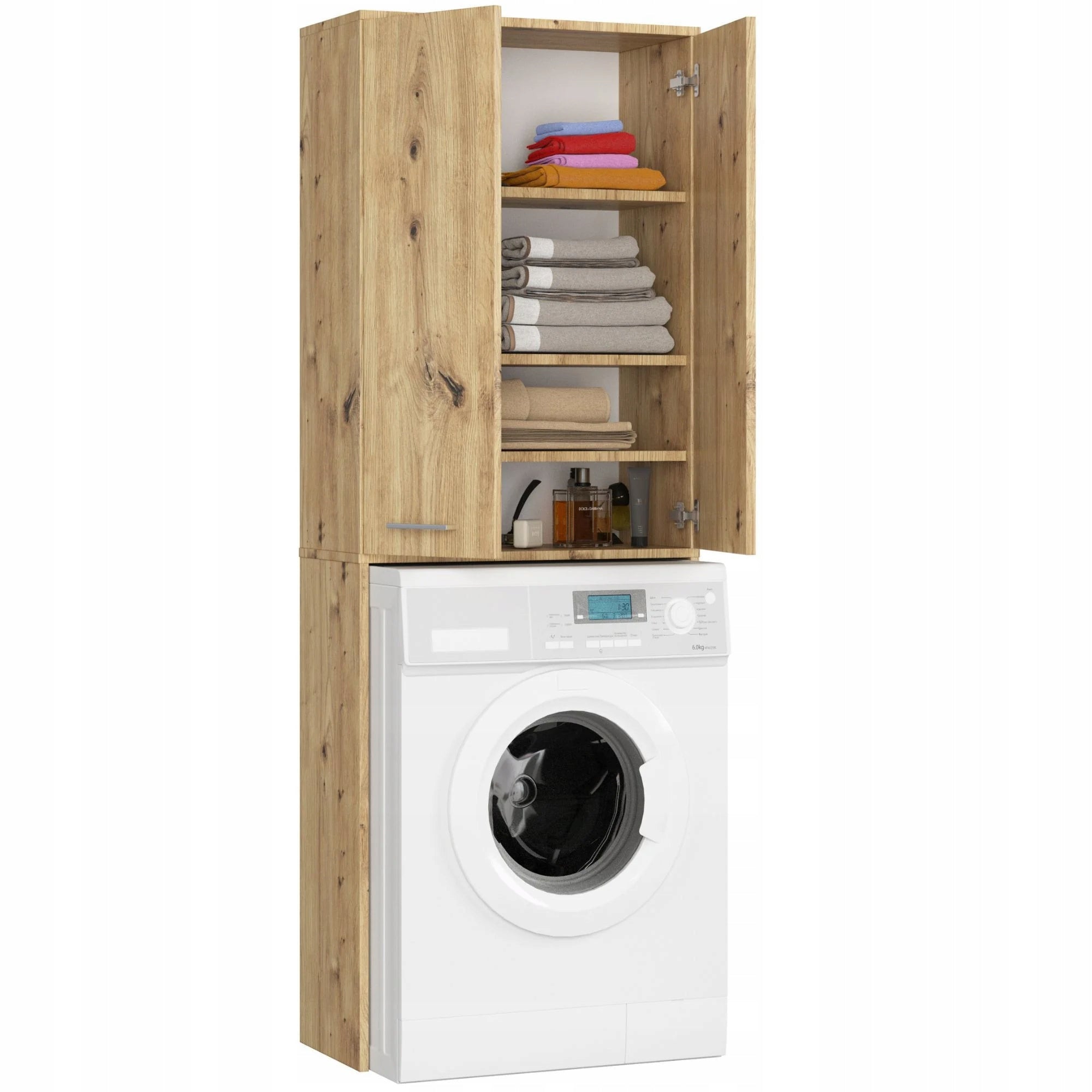 BATHROOM FIN 180 POST WASHING MACHINE FULL 2D - ARTISAN OAK Manufacturer code OP0LLAZARTPRA2D