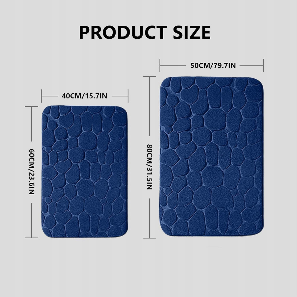 BATHROOM MAT 50X80 CM SOFT ABSORBENT NON-SLIP WASHABLE Brand no brand