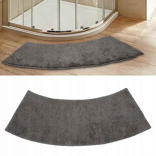 BATHROOM MAT SEMICIRCULAR MICROFIBER NON-SLIP 40X100 CM for home
