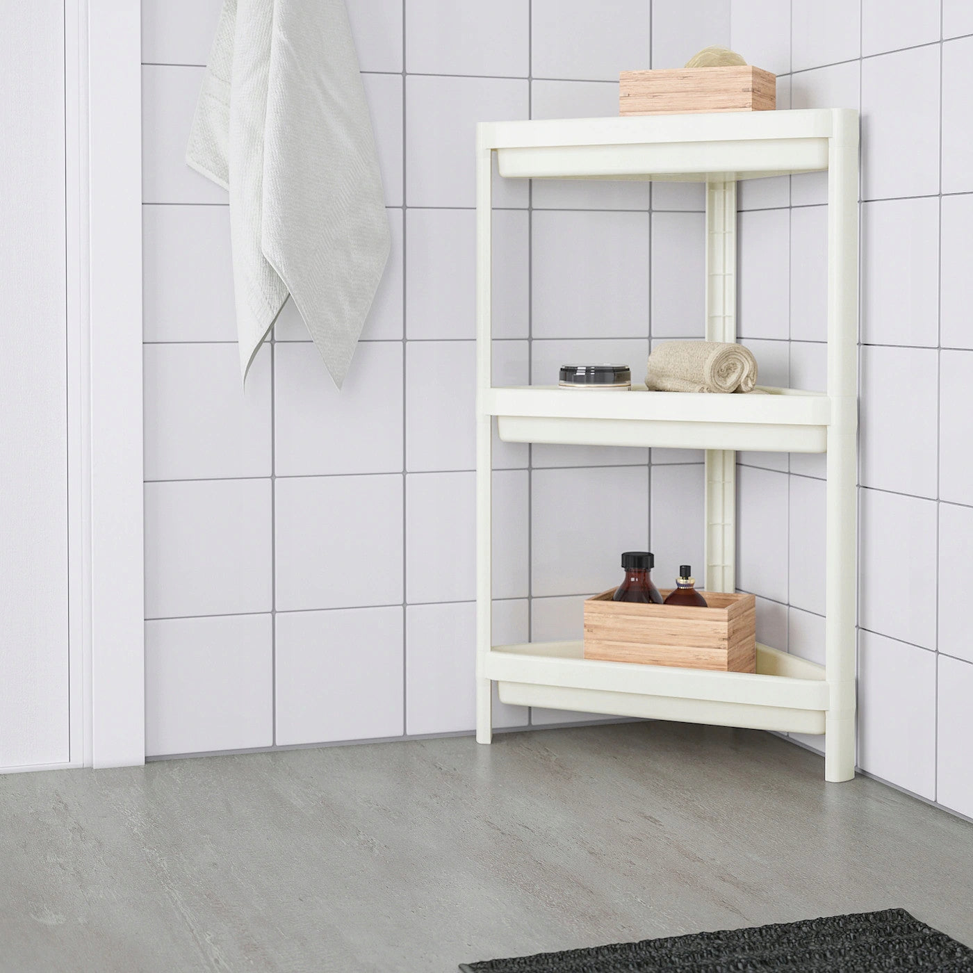 BATHROOM RACK,CORNER white 33x33x71 cm IKEA EAN (GTIN) 000704710922