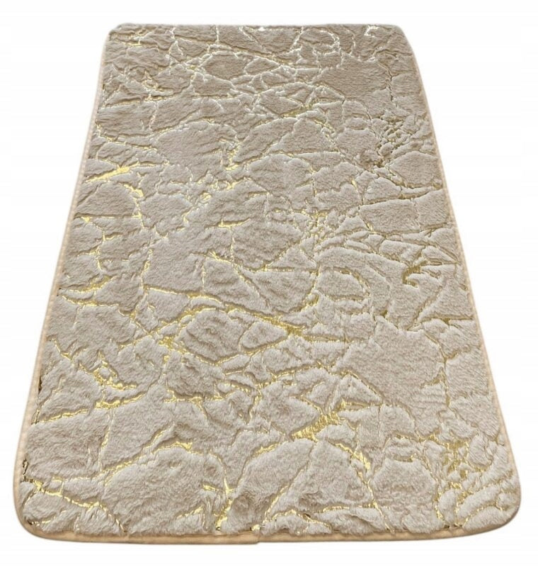 BATHROOM RUG MARBLE DT-11 WALKWAY FOAM MAT 50x80 BEIGE