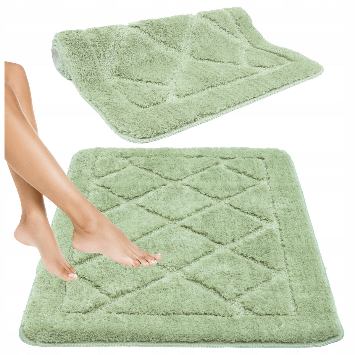 BATHROOM RUG NON-SLIP LARGE SOFT CARPET MAT CAN BE WASHED 50x80CM EAN (GTIN) 5904024203216