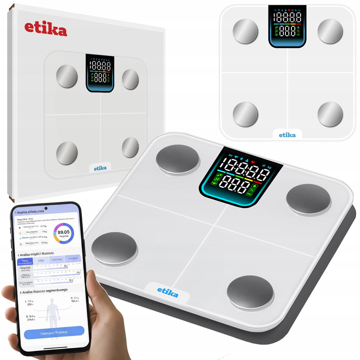 BATHROOM SCALE ANALYTICAL ELECTRONIC FAT MEASUREMENT BMI APPLICATION PL
