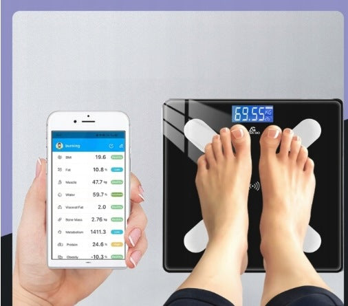BATHROOM SCALE ANALYTICAL ELECTRONIC SMART+ APPLICATION in Polish BMI Packaging status original