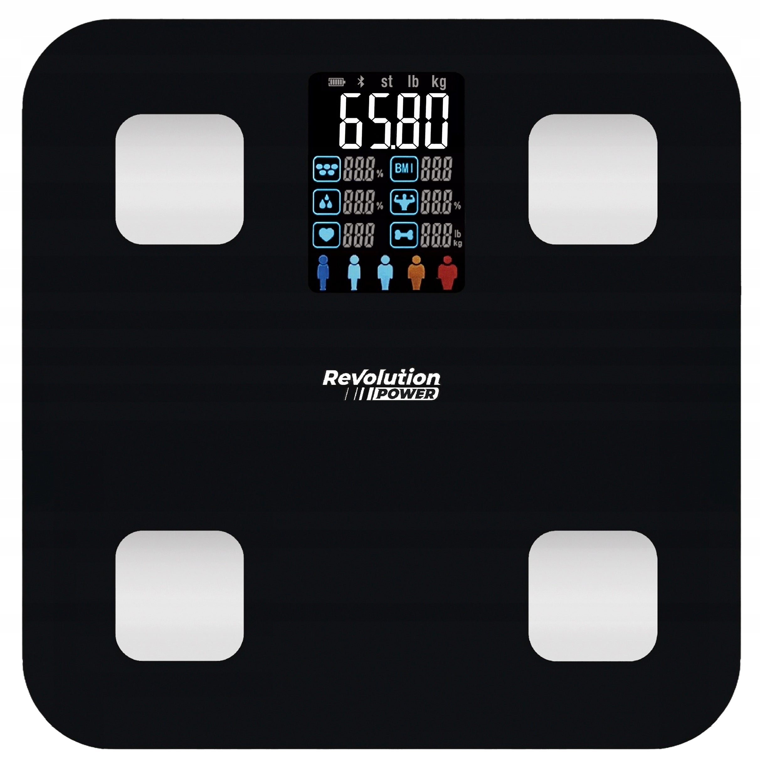 BATHROOM SCALE ANALYTICAL ELECTRONIC SMART APPLICATION in Polish BMI