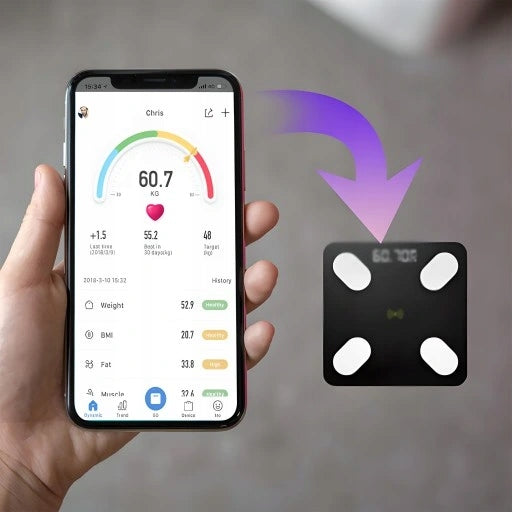 BATHROOM SCALE ANALYTICAL SLIM 180KG SMART+ 31in1 ANDROID iOS PRECISE Manufacturer code re4545