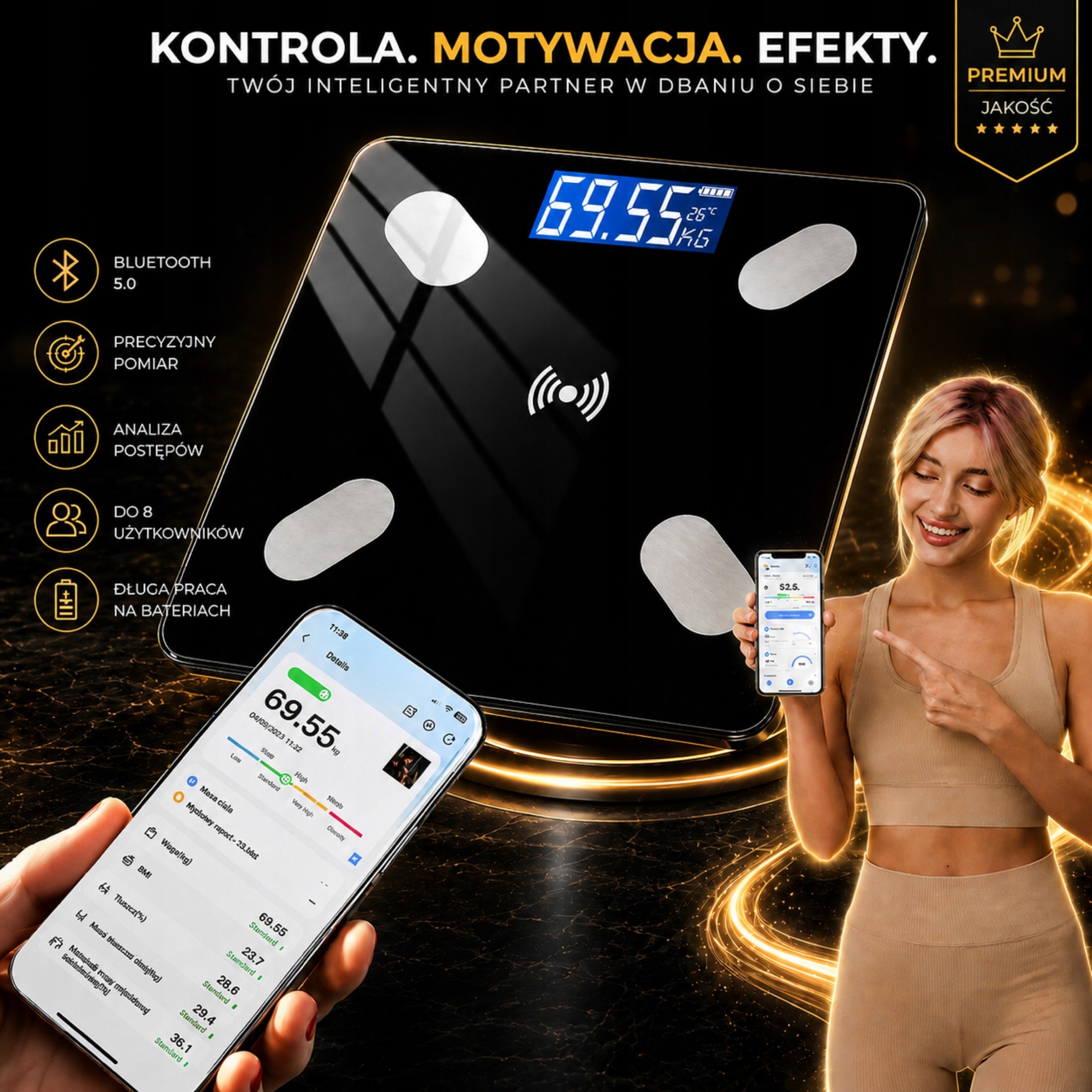 BATHROOM SCALE ELECTRONIC ANALYTICAL APPLICATION + MEASURING CUP + BATTERIES Brand Electo