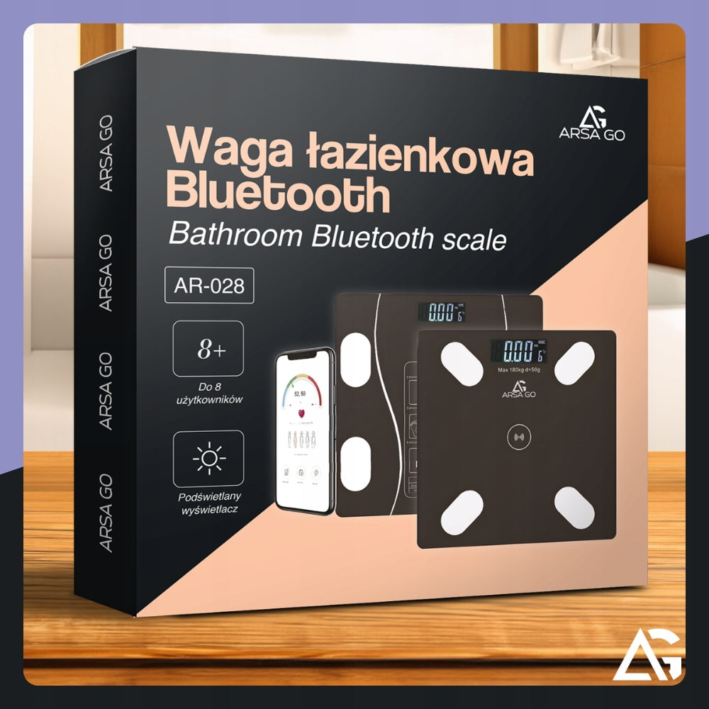 BATHROOM SCALE ELECTRONIC ANALYTICAL BLUETOOTH APPLICATION UP TO 180kg 32in1 Manufacturer code SMARTSLIM