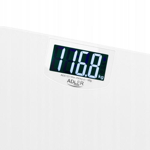 BATHROOM SCALE ELECTRONIC PRECISION 250 KG DISPLAY LCD WHITE Packaging status original