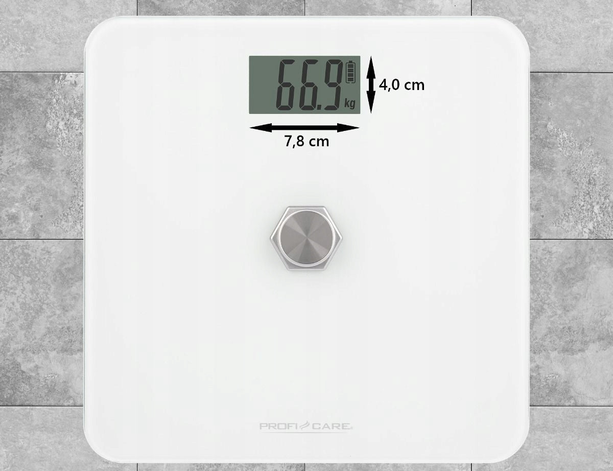 BATHROOM SCALE MECHANICAL KINETIC WITHOUT FAUCET FOR BATHROOM LCD GLASS Brand Proficare