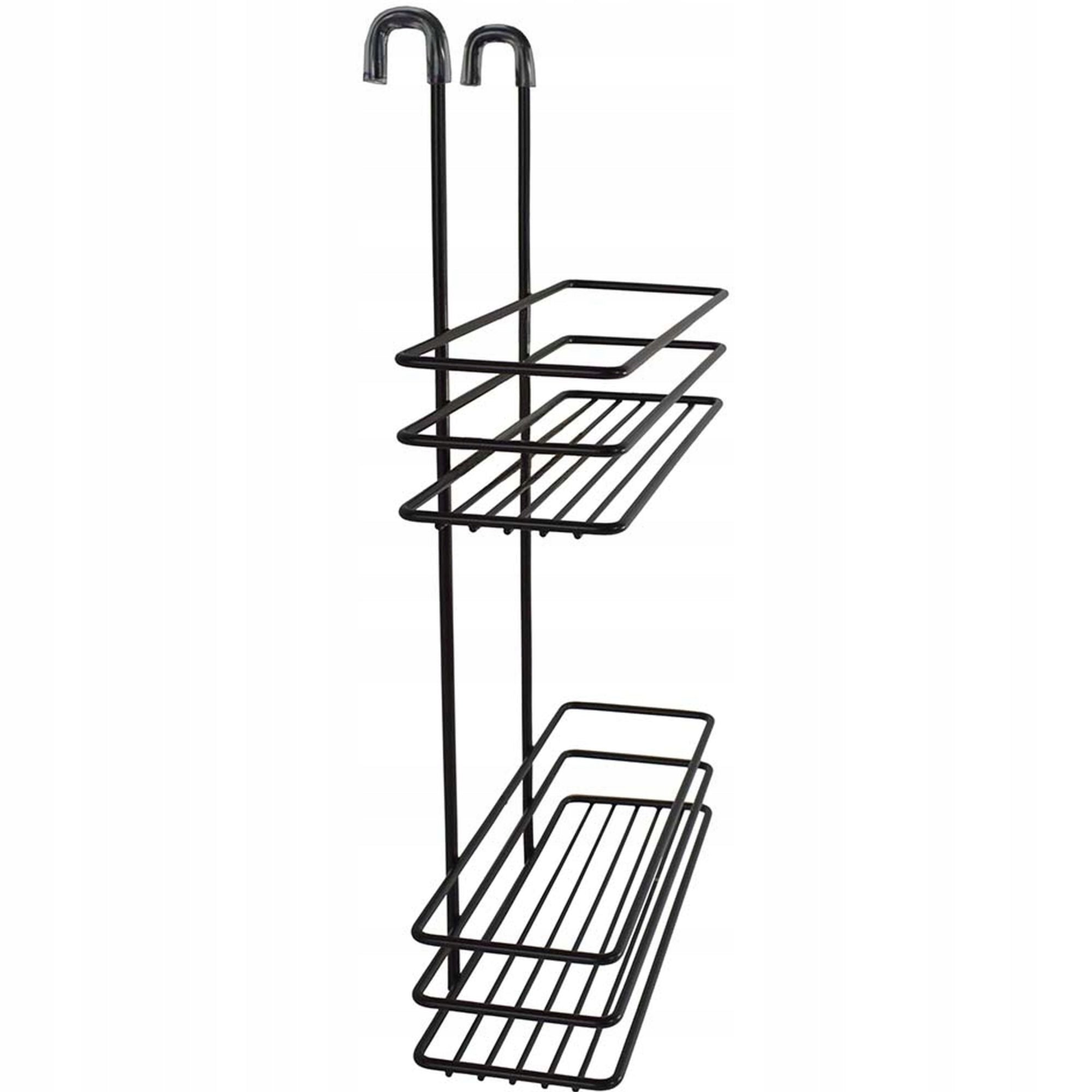 BATHROOM SHELF 23 CM DOUBLE BLACK SEPIO Brand Sepio