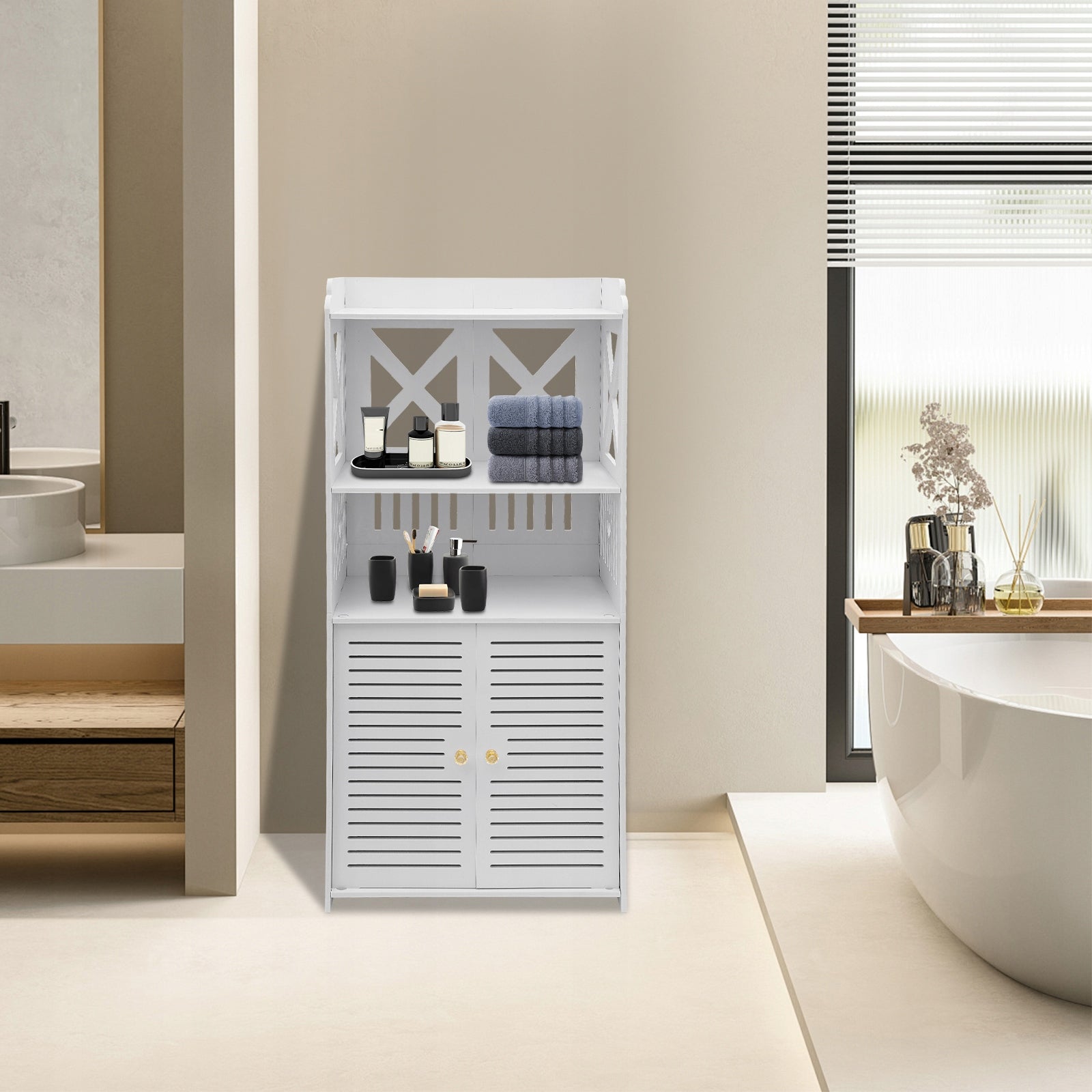 BATHROOM SHELF 90X25CM PVC Manufacturer code 40374942179