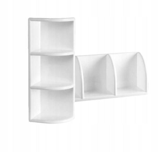 BATHROOM SHELF CORNER PLAFOR WHITE