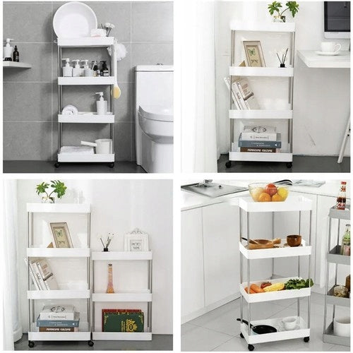 BATHROOM SHELF Kitchen Bookcase on Wheels for Bathroom Mobile Cabinet TROLLEY Manufacturer code 24291