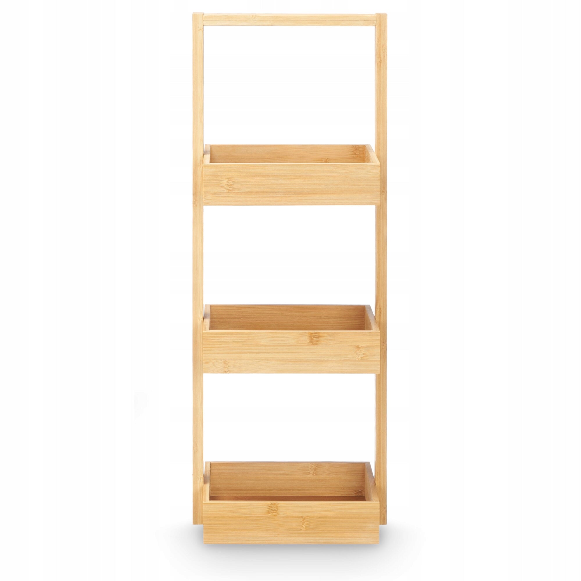 BATHROOM SHELVING UNIT BAMBOO BROWN BAMY 3 LEVELS 26 X 17 X 70 CM Furniture depth 17 cm