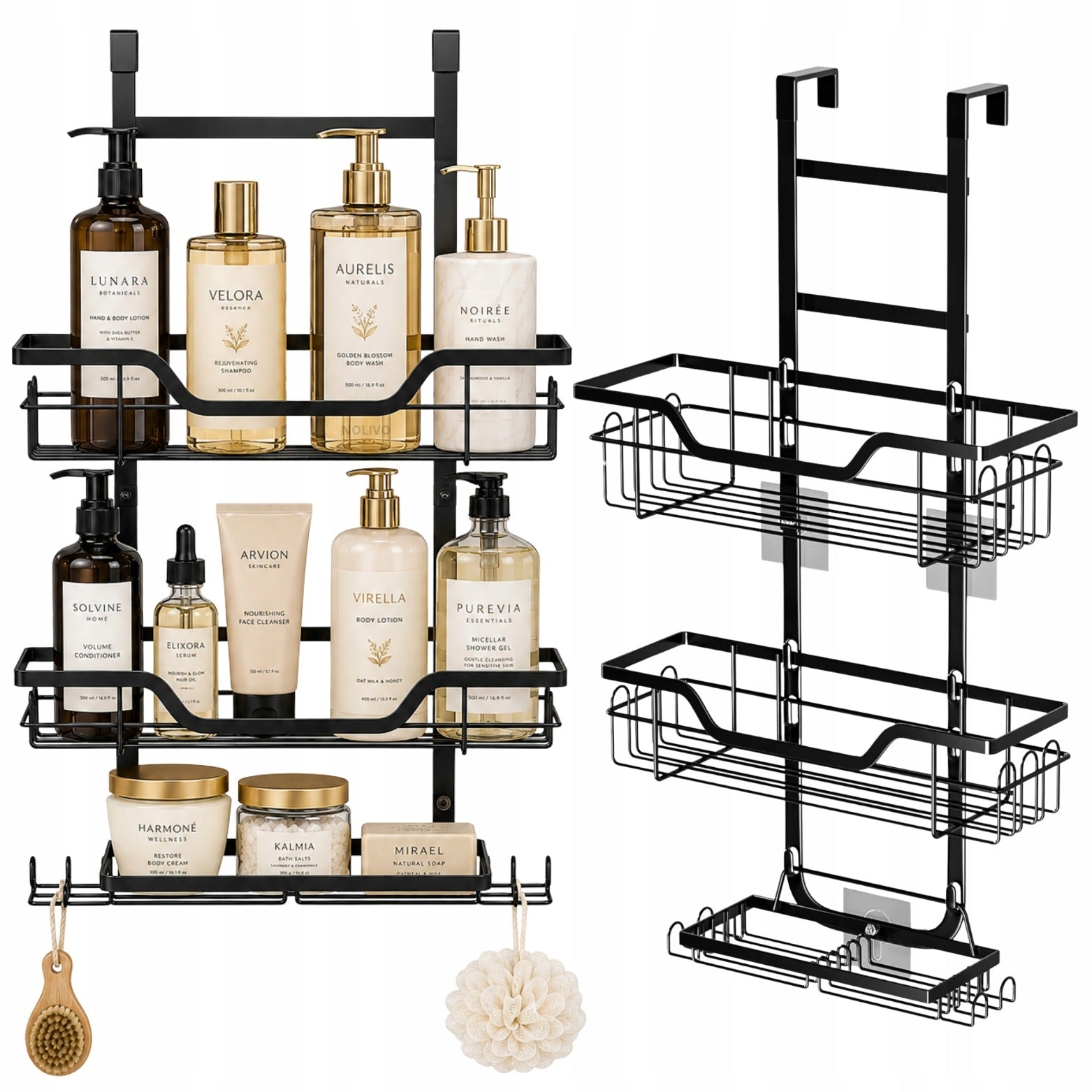 BATHROOM SHOWER HANGING SHELF FOR CABINS WITHOUT DRILLING
