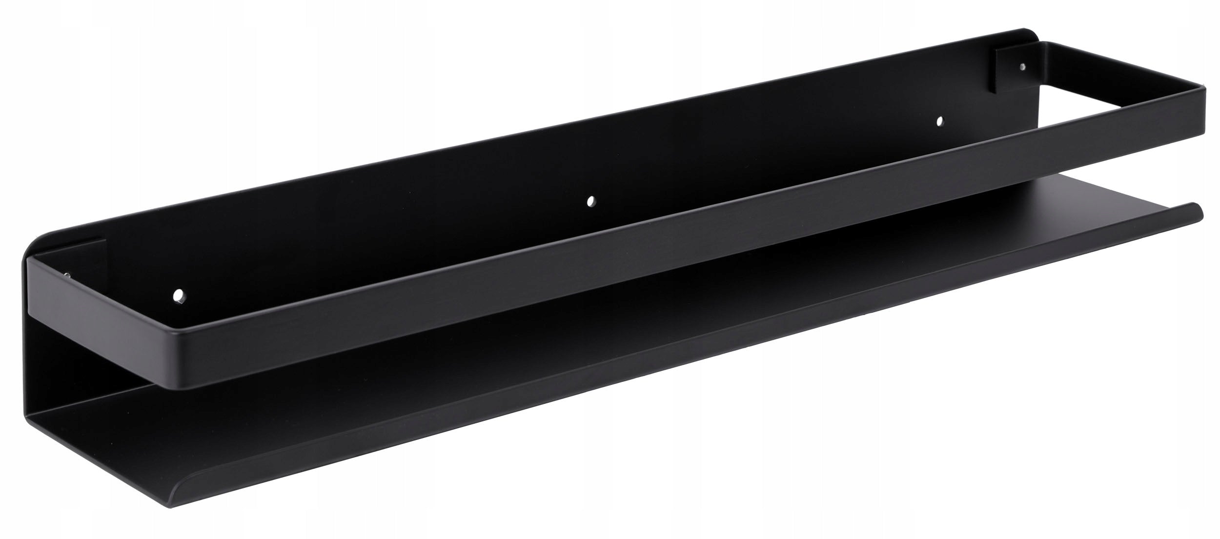 BATHROOM SHOWER SHELF HANGING BLACK LOFT STEEL ORGANIZER 50cm Furniture height 6 cm