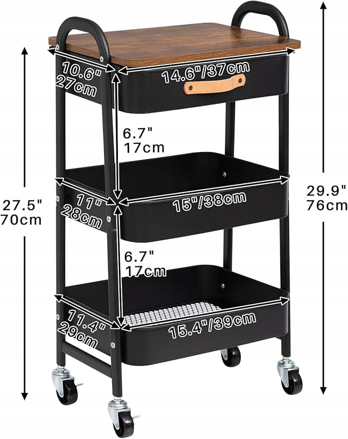 BATHROOM TROLLEY ON WHEELS COSMETIC RACK FOR HAIR SALON Brand no brand