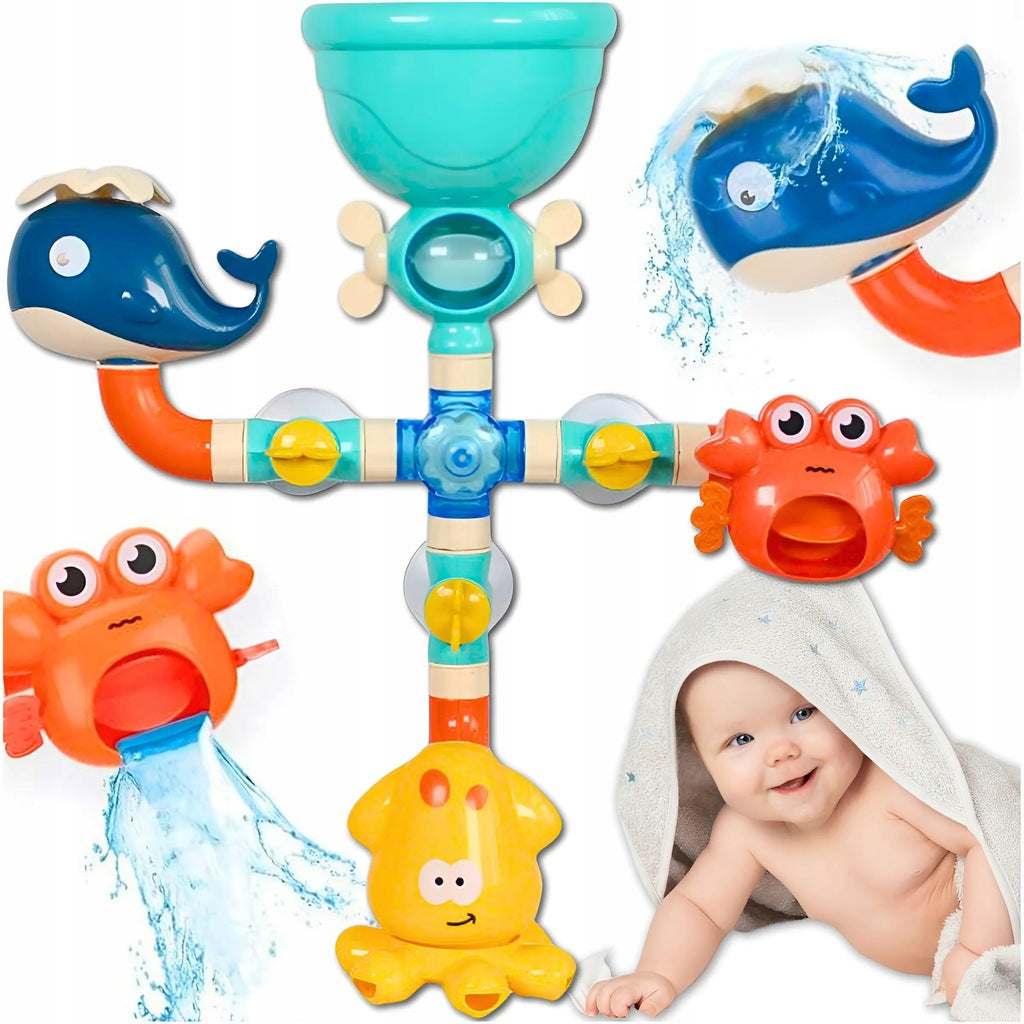 BATHTUB FAUCET TOY WATERFALL FOR KIDS OVERFLOW FOUNTAIN