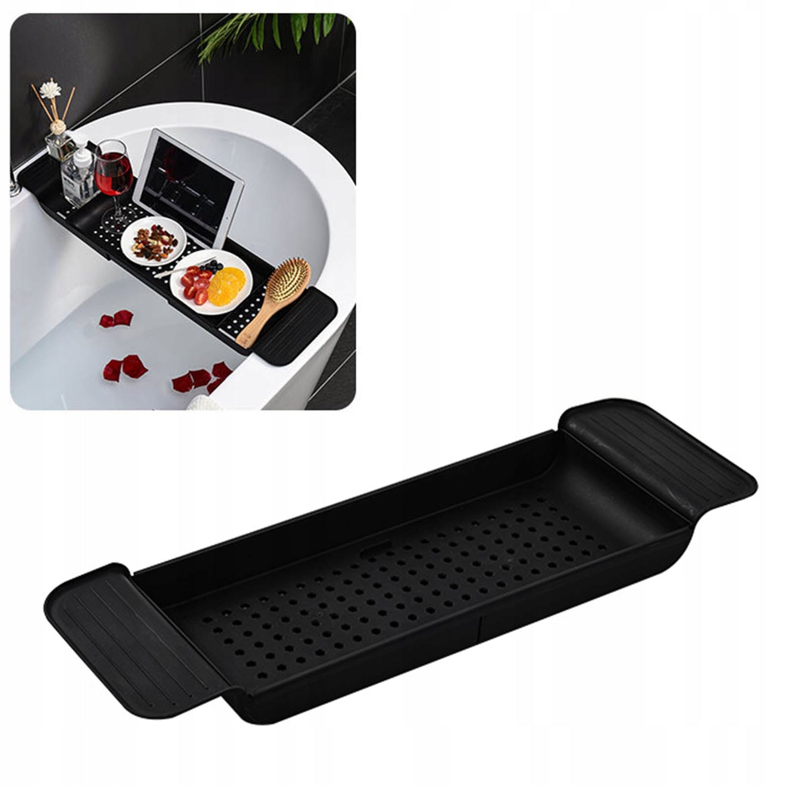 BATHTUB SHELF LARGE ADJUSTABLE TRAY