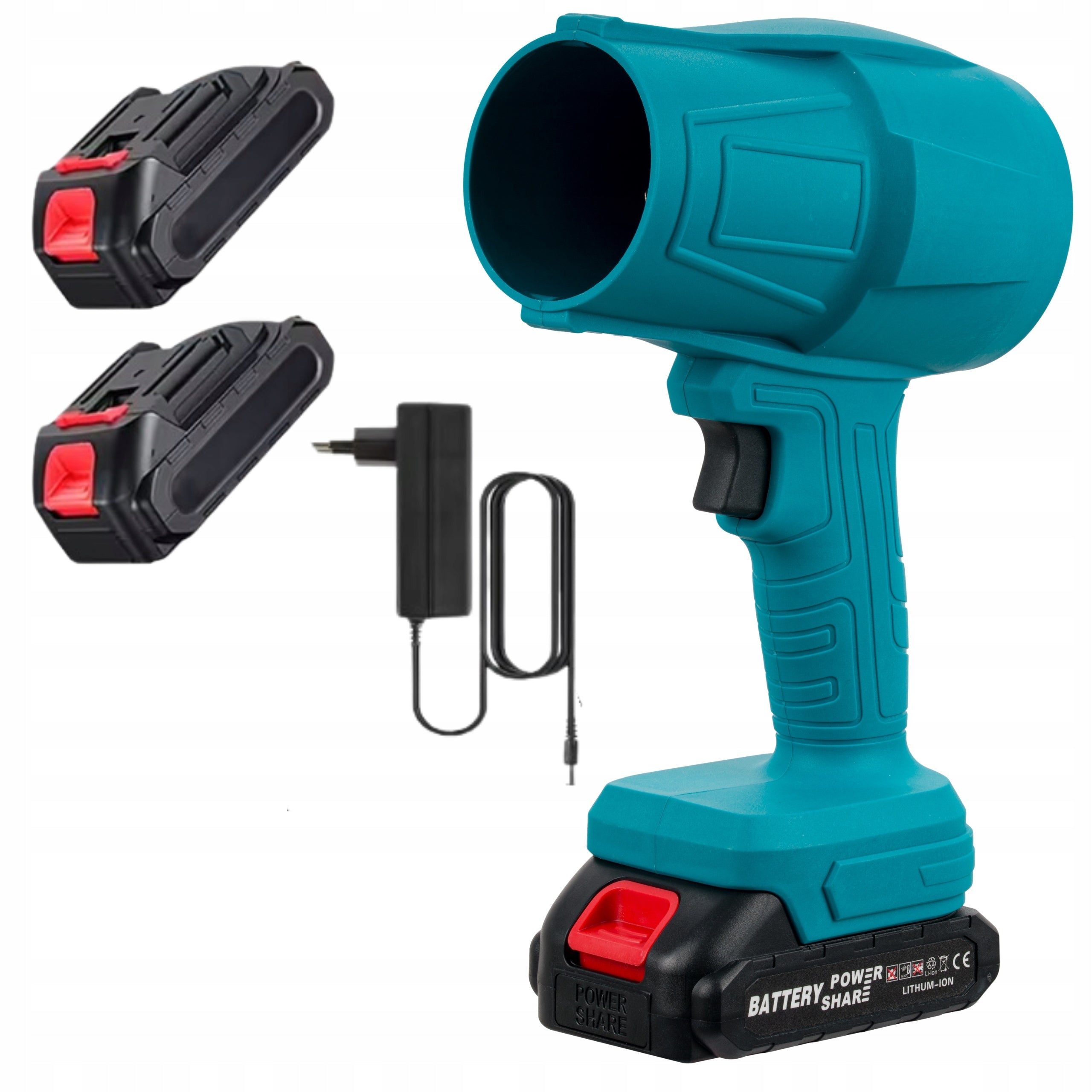 BATTERY BLOWER for Garden Leaves 21V Blue Two Batteries