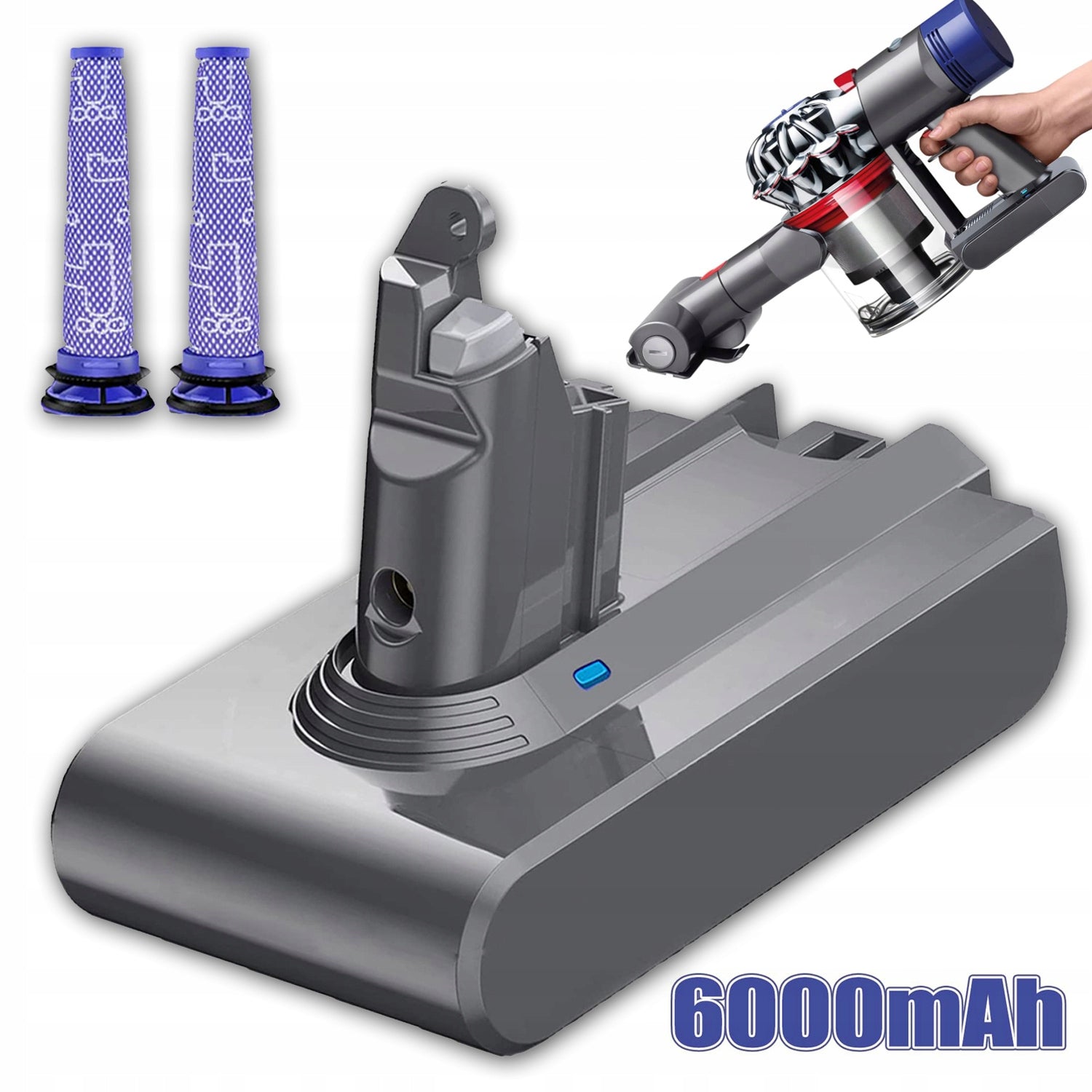 BATTERY FOR VACUUM CLEANER DYSON V6 DC62 DC58 DC59 DC61DC72 DC74