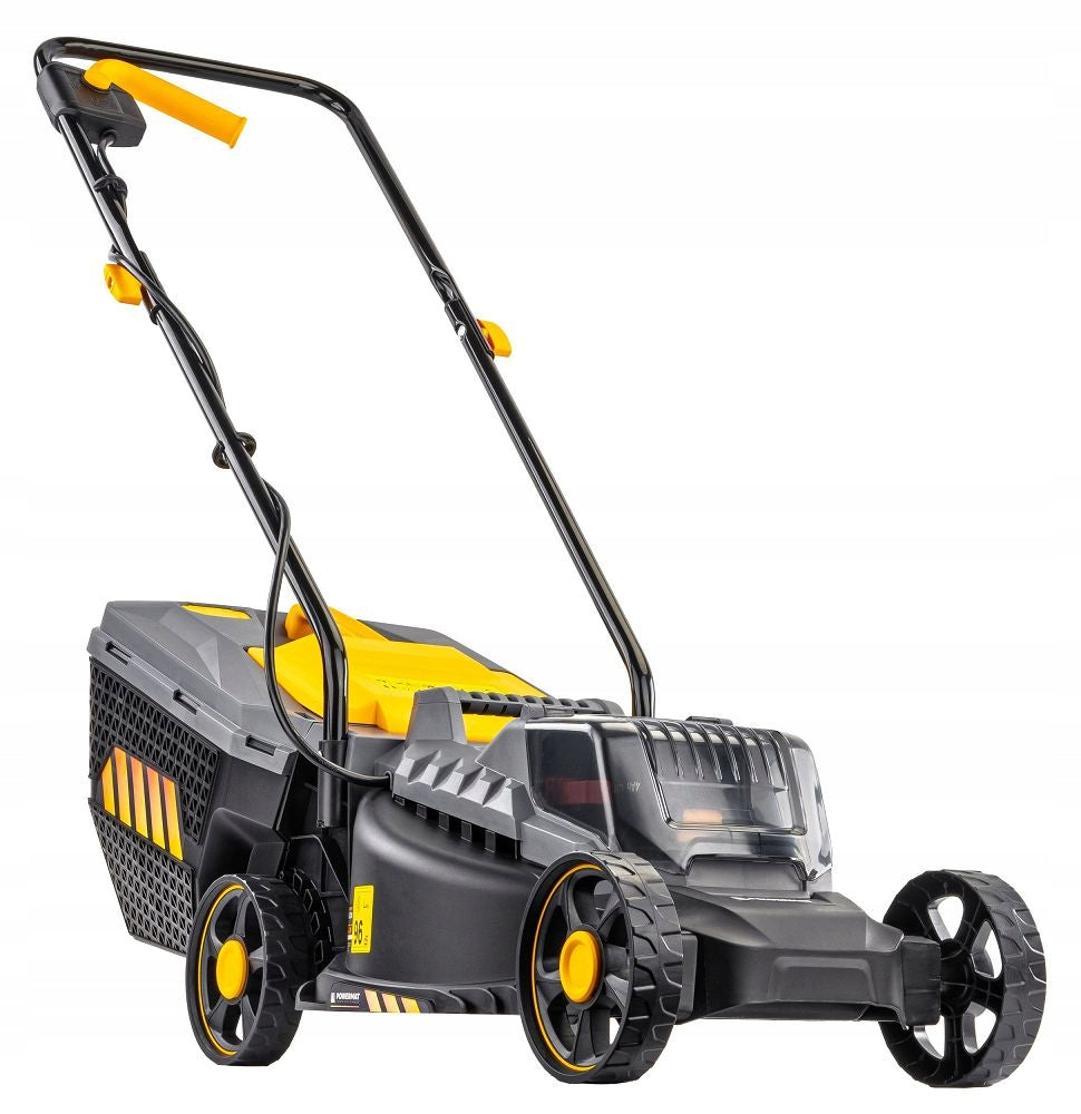 BATTERY MOWER 21V 4AH CHARGER 2X BATTERY STRONG LIGHT BASKET 30L Brand Powermat
