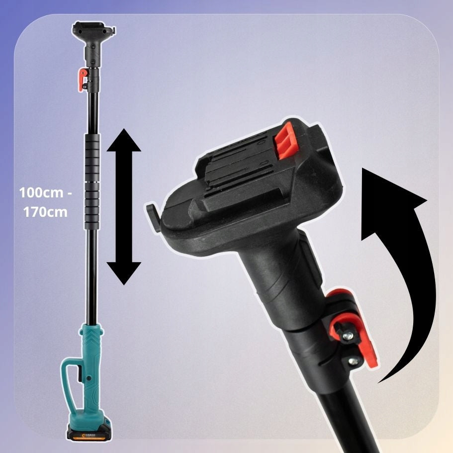 BATTERY OPERATED SAW WITH TELESCOPIC BOOM SUPER GARDEN TREE KIT Power 800 W