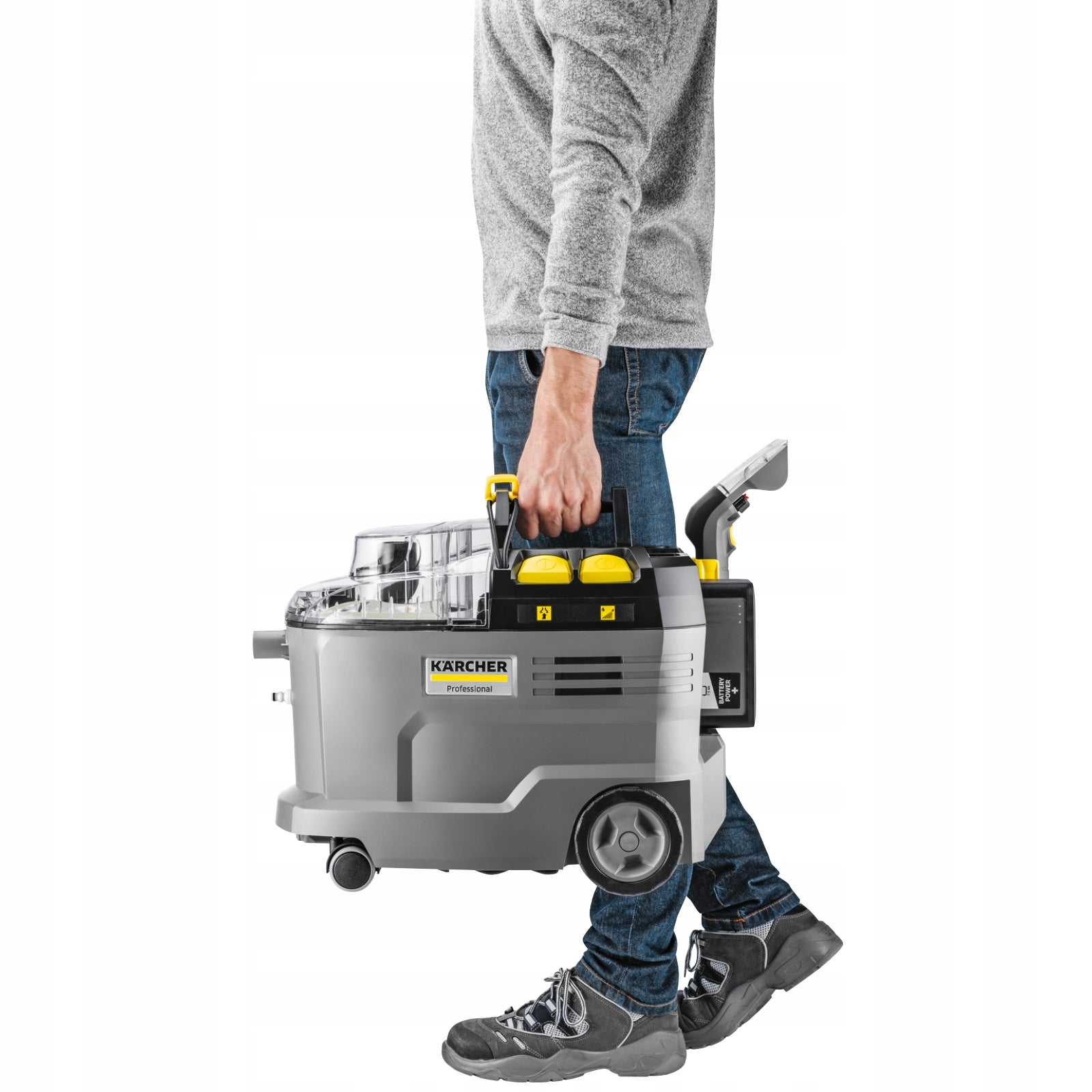 BATTERY-OPERATED WASHING VACUUM CLEANER KARCHER PUZZI 9/1 BP PACK - 1.101-703.0 Clean water tank capacity 9 l