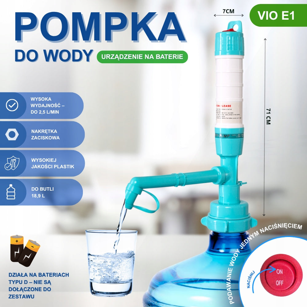 BATTERY OPERATED WATER DISPENSER ViO E1 – ELECTRIC BATTERY OPERATED WATER PUMP Packaging status original