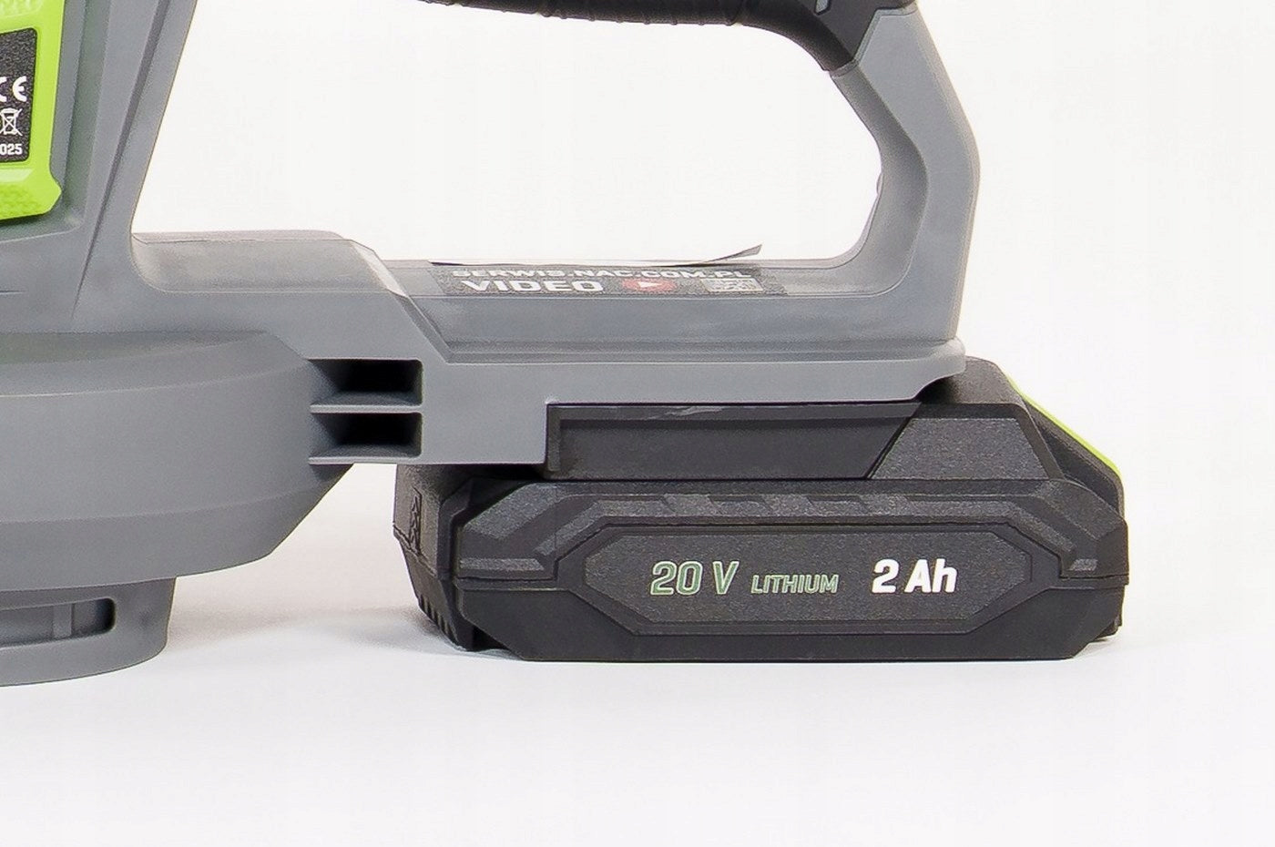 BATTERY-POWERED LEAF BLOWER NAC 20V 141 km/h +BATTERY 2,0 Ah +Charger Power supply rechargeable battery