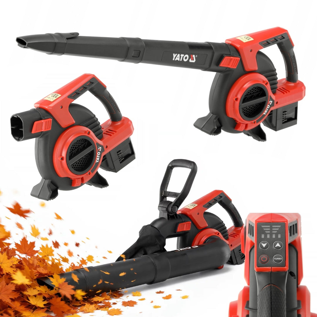 BATTERY-POWERED leaf blower/vacuum cleaner 3000W 45L 270 km/h YATO YT-85173