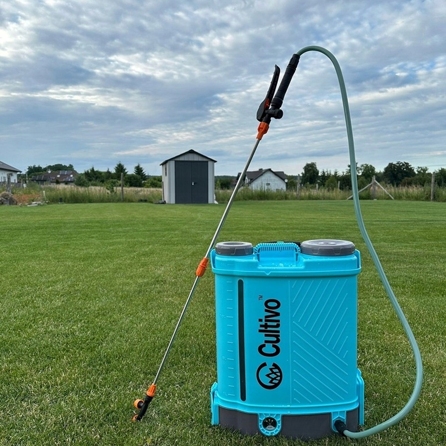 BATTERY PRESSURE SPRAYER 16L BACKPACK LONG LANCE 98cm NOZZLES Power supply rechargeable battery