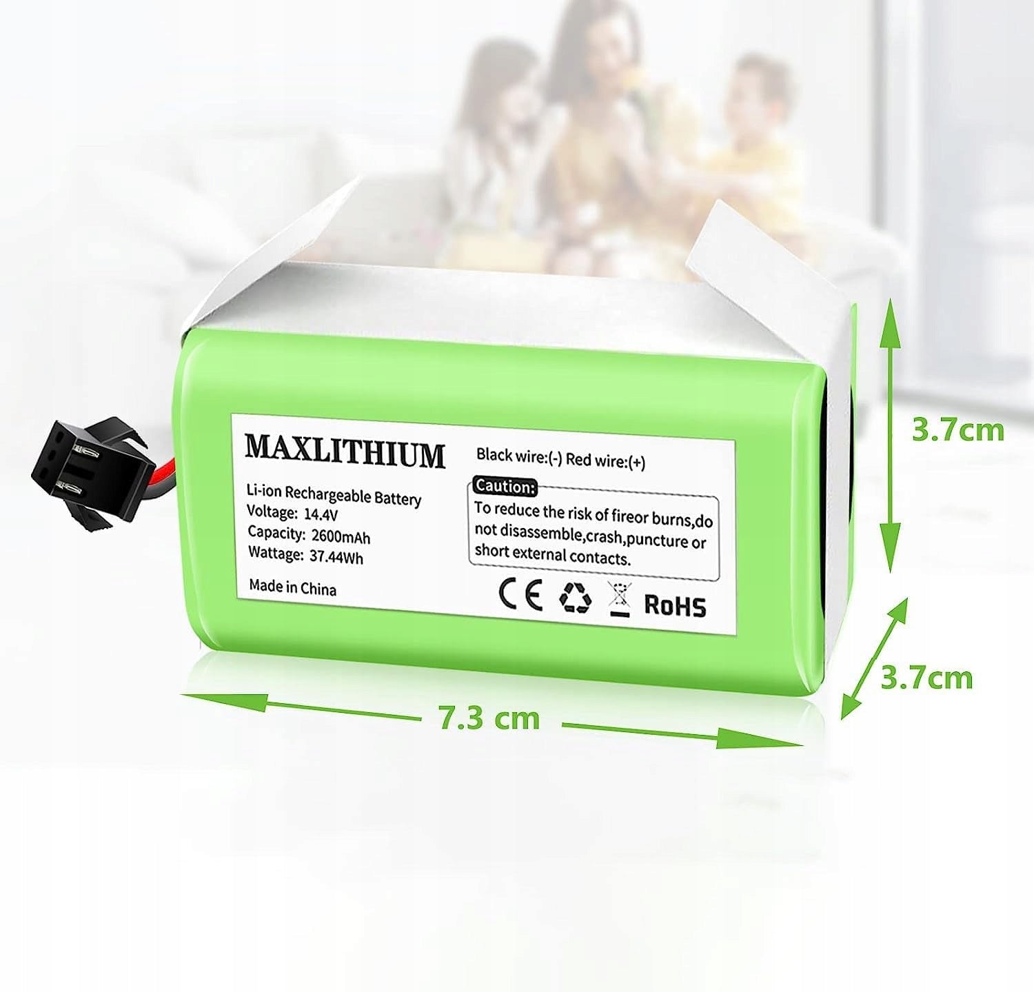 BATTERY REPLACEMENT BATTERY FOR MAMIBOT GREY EXVAC660 14,4V 2600MAH Manufacturer Zree