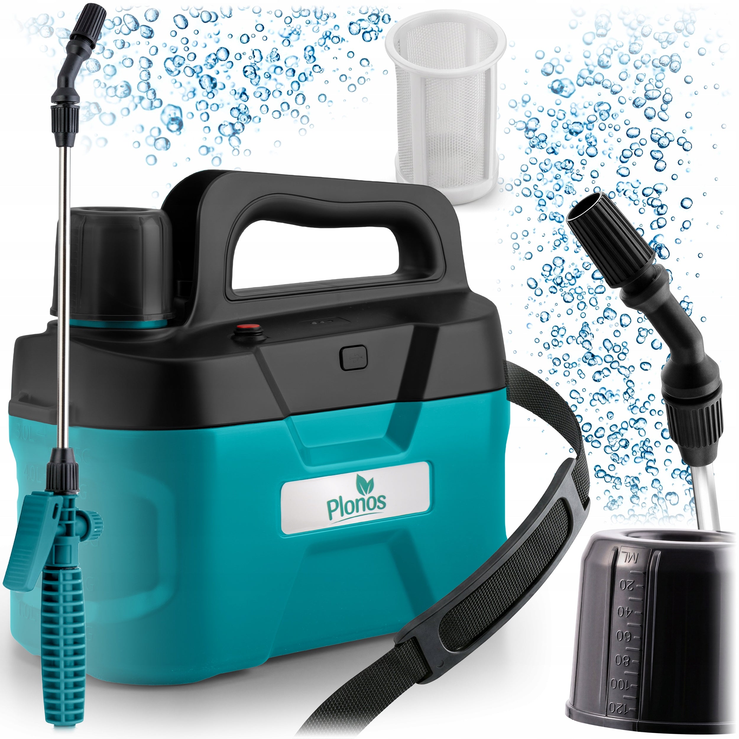 BATTERY SPRAYER 5L PRESSURE SPRAYER GARDEN LANCE USB-C