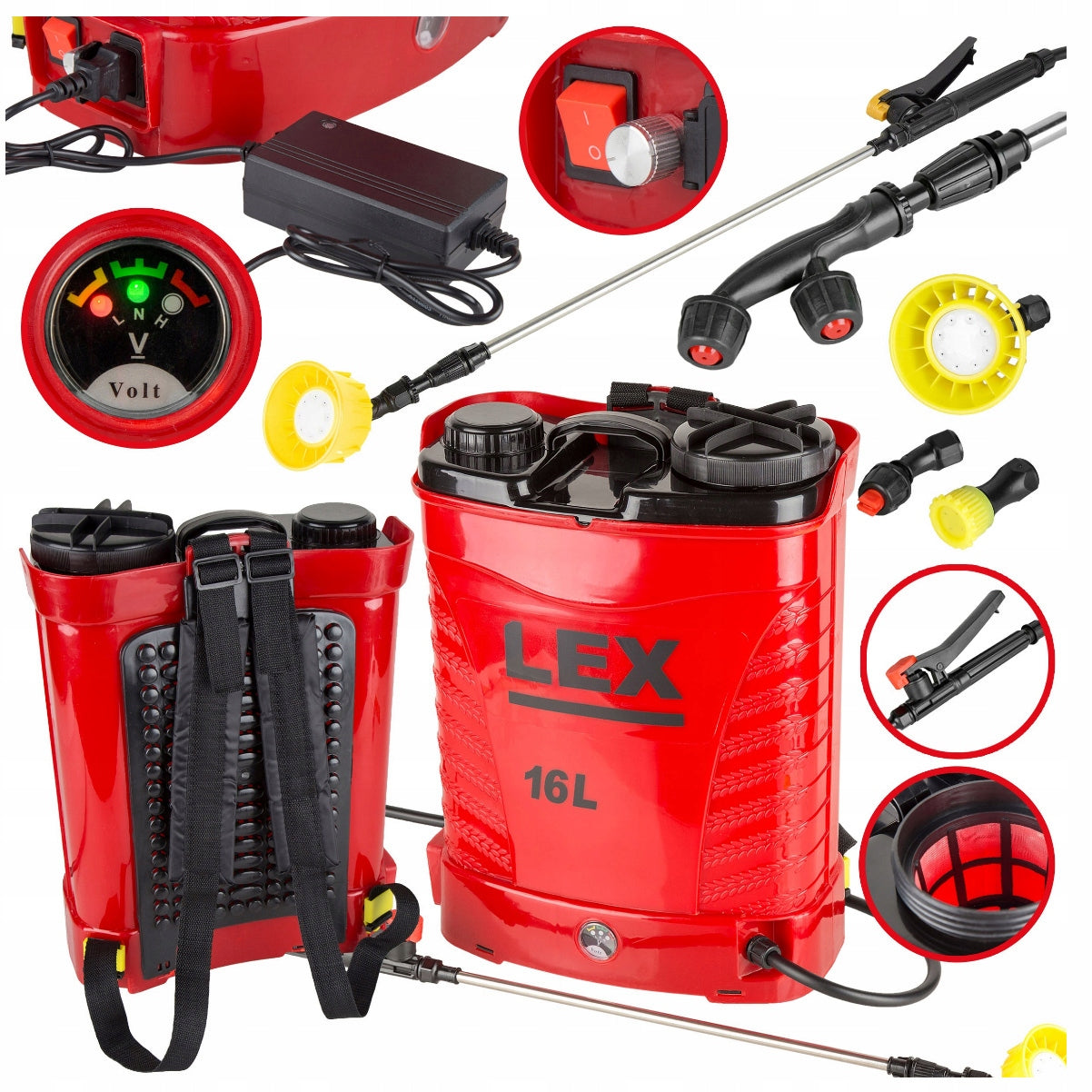 BATTERY SPRAYER ELECTRIC BACKPACK Garden 16 Pressure