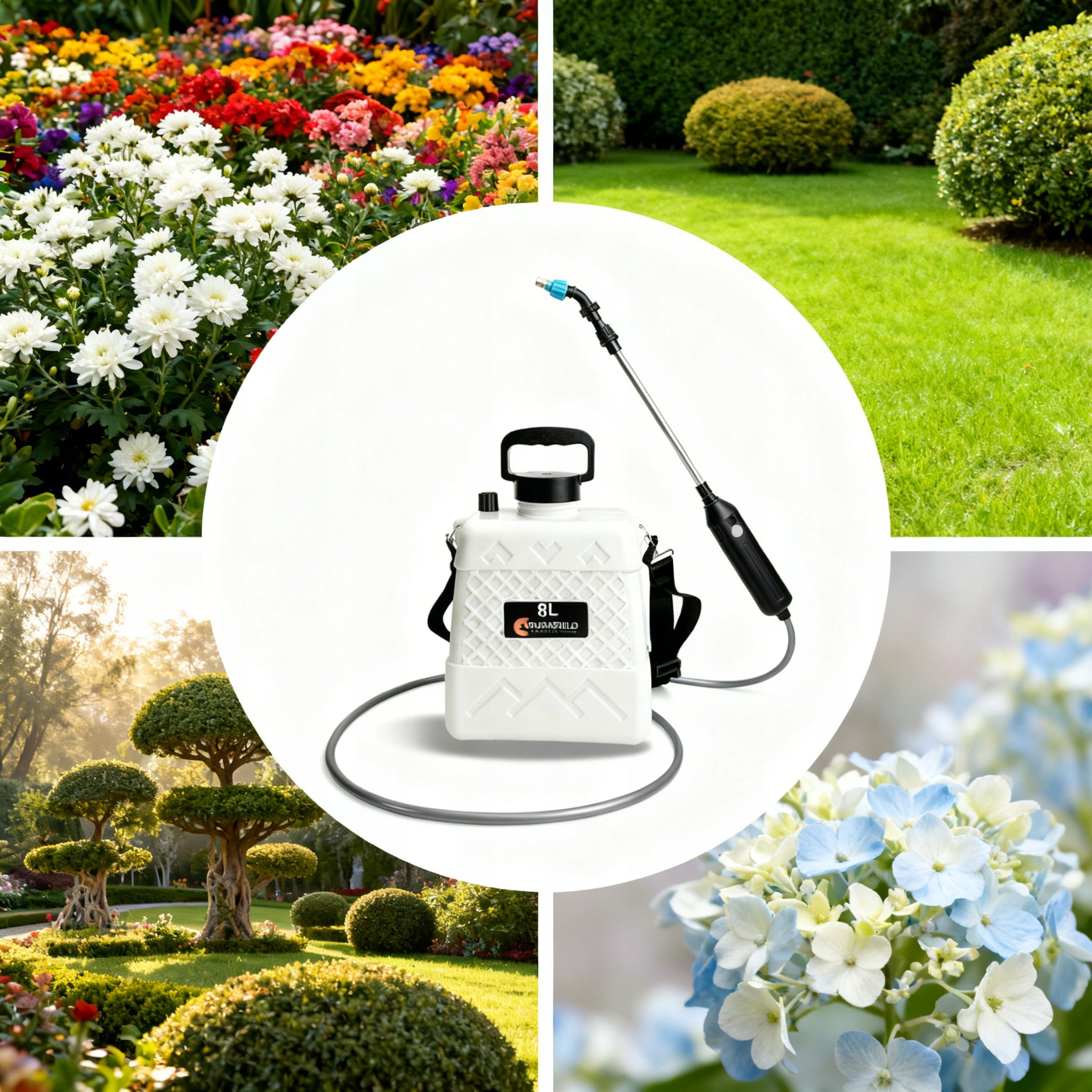 BATTERY SPRAYER ELECTRIC GARDEN 8L BACKPACK CHARGING USB C Tank capacity 8 l
