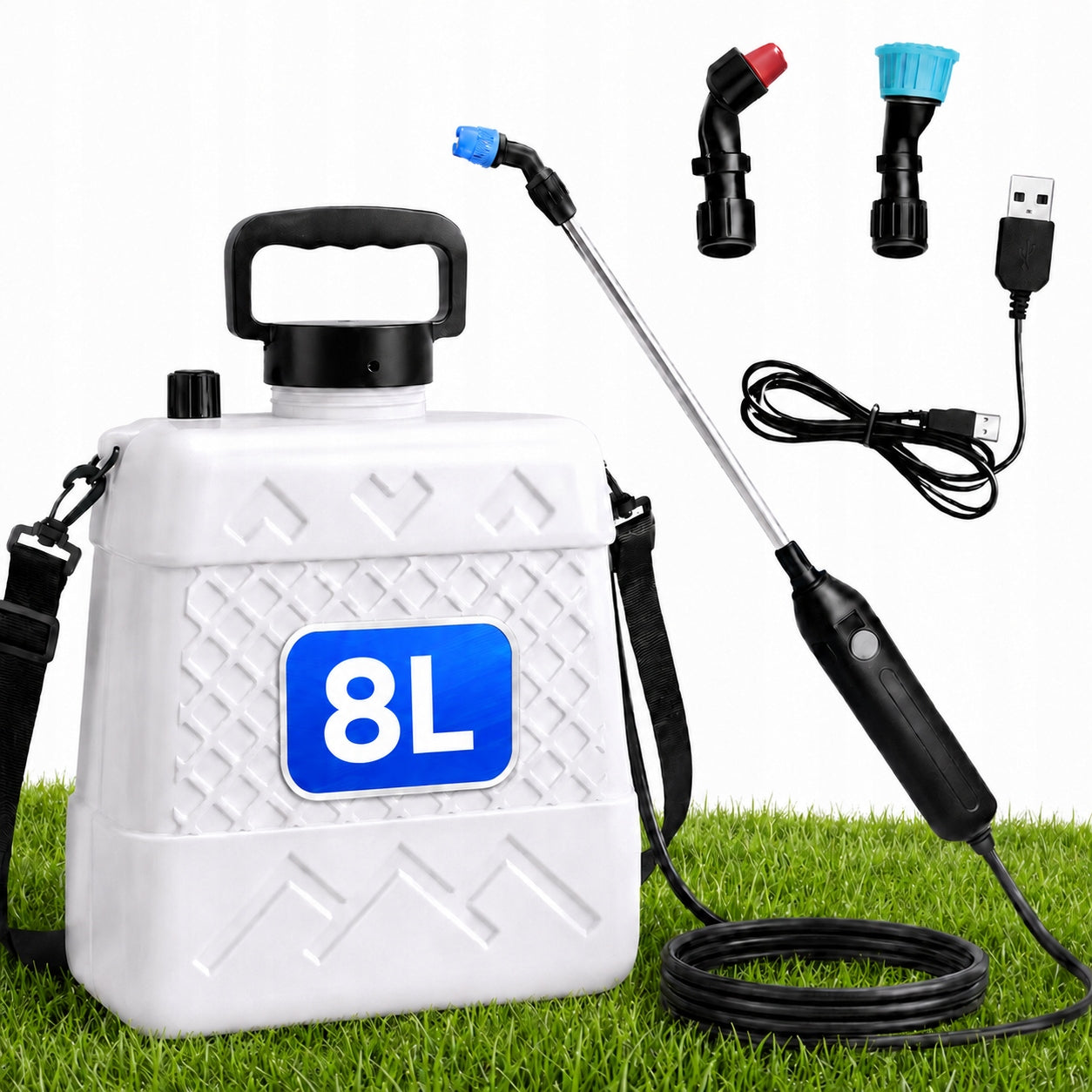 BATTERY SPRAYER ELECTRIC GARDEN 8L BACKPACK CHARGING USB C