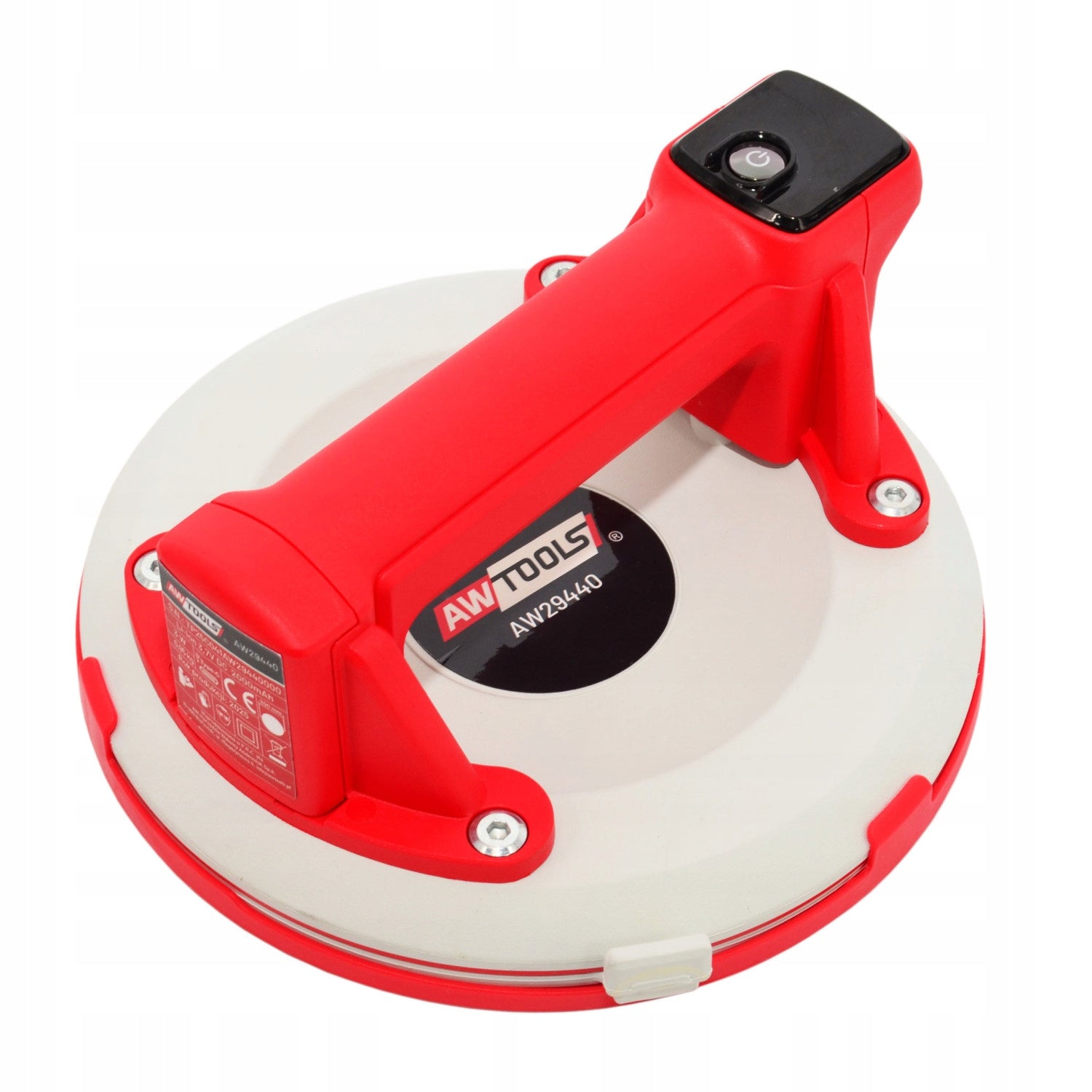 BATTERY SUCTION CUP 200mm LIFTING CAPACITY 150kg WITH AWTOOLS DISPLAY