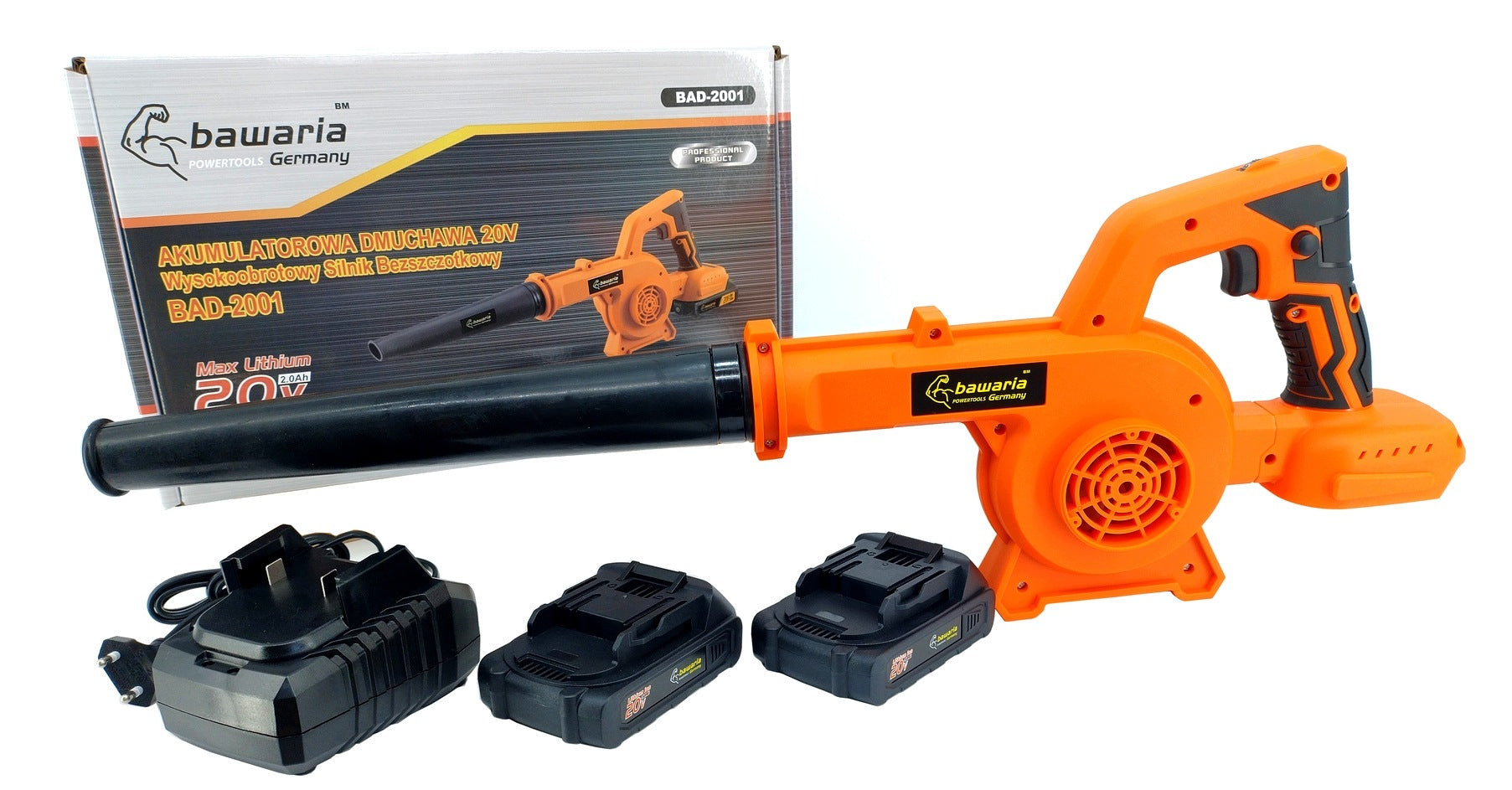 BAVARIA BAD-2001 battery blower adjustable +2 BL Motor batteries